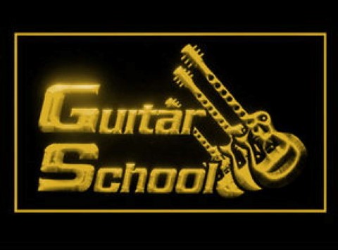 Guitar School LED Neon Sign